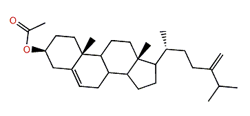 24-Methylcholesta-5,24(28)-dien-3b-yl acetate